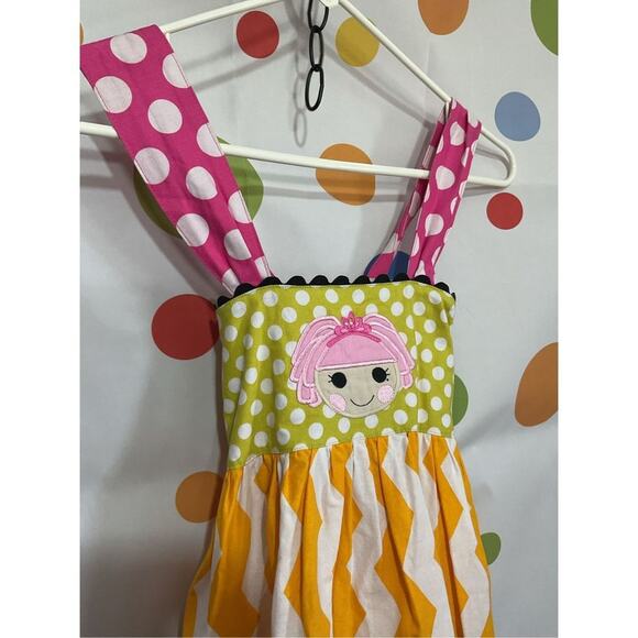 Multi Patterned Multi Color Girls Size 8 Sundress Wrap Style Open Back 🌸🌿 - Picture 11 of 12